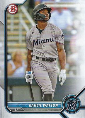 2022 Bowman Draft #BD-35 - Kahlil Watson - Miami Marlins