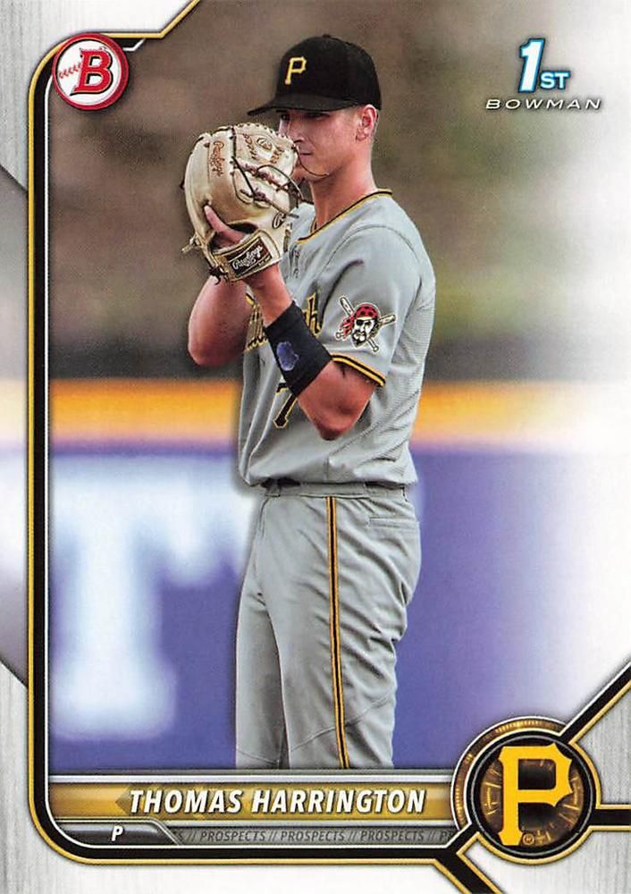 2022 Bowman Draft #BD-37 - Thomas Harrington FBC - Pittsburgh Pirates