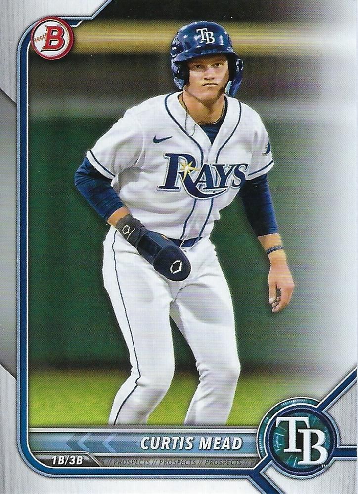 2022 Bowman Draft #BD-38 - Curtis Mead - Tampa Bay Rays