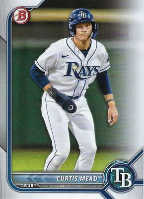 2022 Bowman Draft #BD-38 - Curtis Mead - Tampa Bay Rays