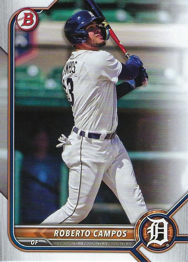 2022 Bowman Draft #BD-39 - Roberto Campos - Detroit Tigers