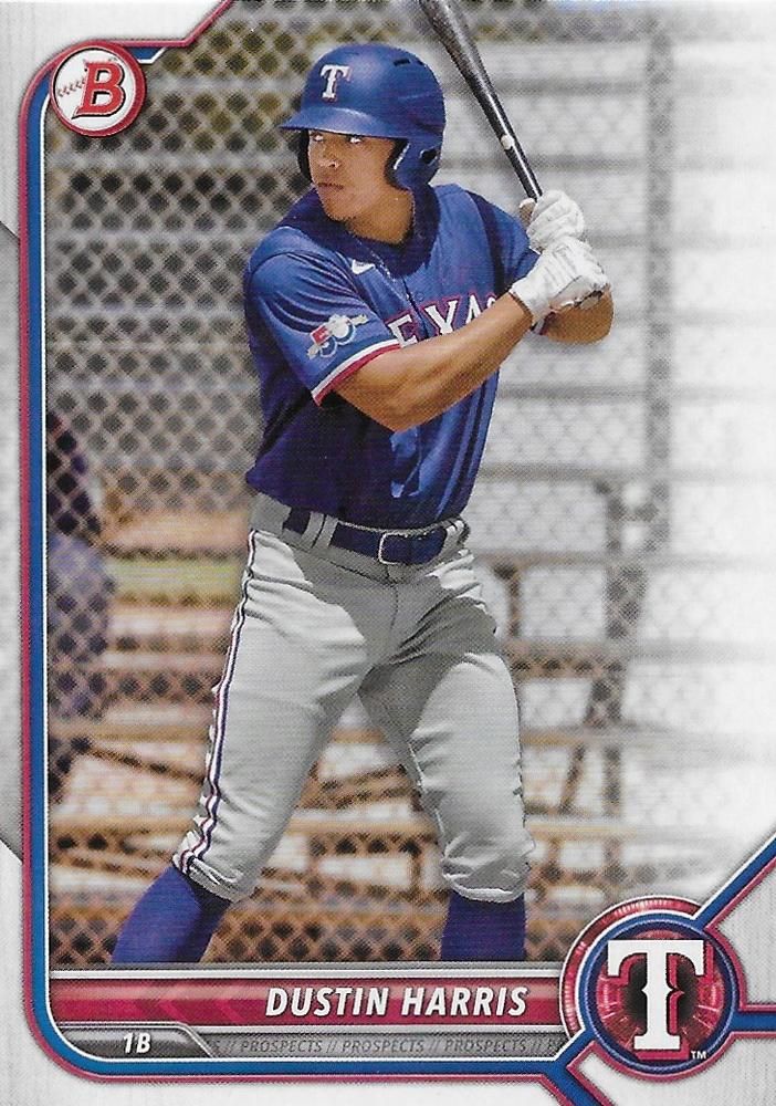 2022 Bowman Draft #BD-41 - Dustin Harris - Texas Rangers