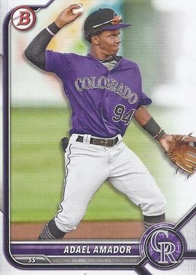 2022 Bowman Draft #BD-59 - Adael Amador - Colorado Rockies