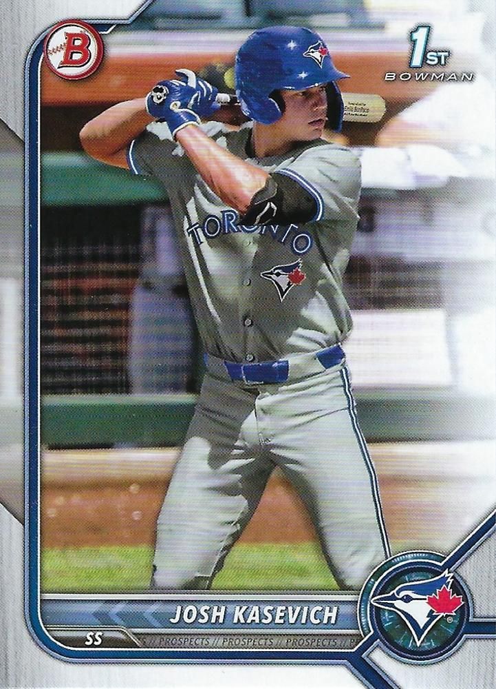 2022 Bowman Draft #BD-45 - Josh Kasevich FBC - Toronto Blue Jays