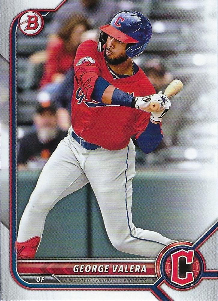 2022 Bowman Draft #BD-53 - George Valera - Cleveland Guardians