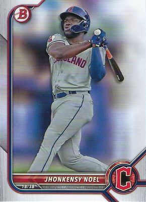 2022 Bowman Draft #BD-60 - Jhonkensy Noel - Cleveland Guardians