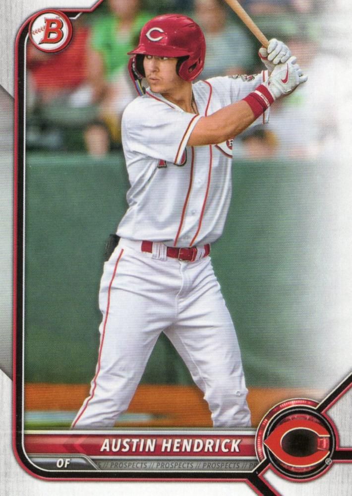 2022 Bowman Draft #BD-61 - Austin Hendrick - Cincinnati Reds