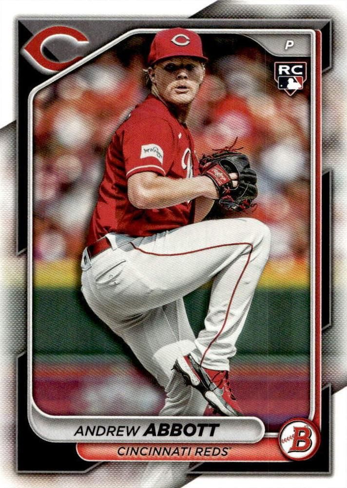 2024 Bowman #70 - Andrew Abbott RC - Cincinnati Reds