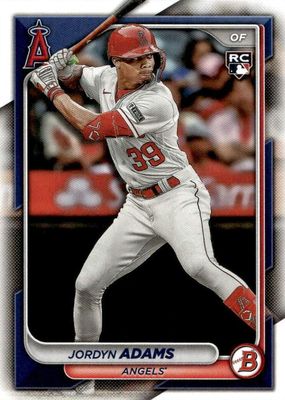 2024 Bowman #27 - Jordyn Adams RC - Los Angeles Angels