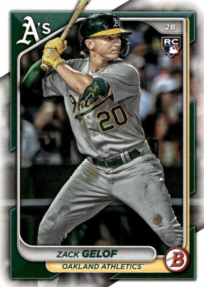 2024 Bowman #14 - Zack Gelof RC - Oakland Athletics