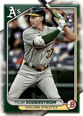2024 Bowman #15 - Tyler Soderstrom RC - Oakland Athletics