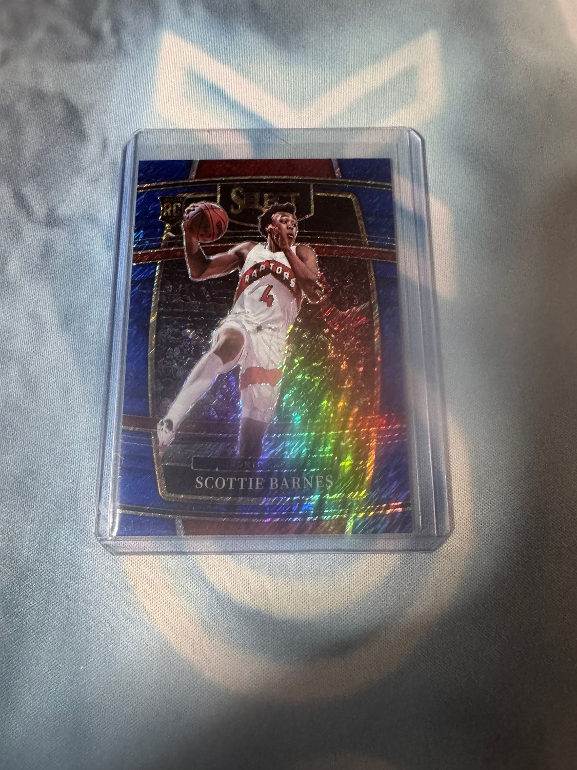2021-22 Select Scottie Barnes RC Blue Shimmer Prizms Rookie Concourse #74