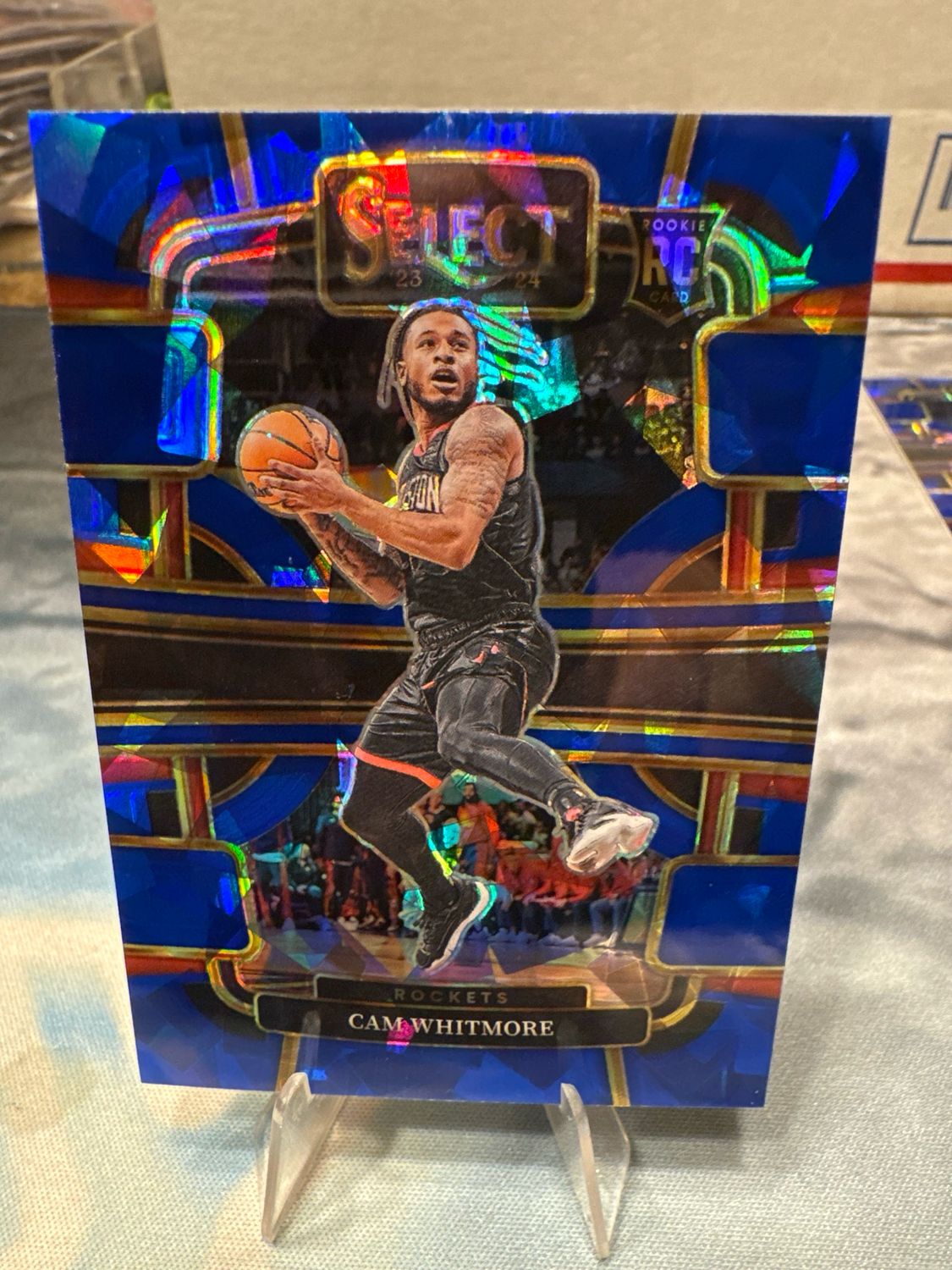 2023-24 Select Basketball Cam Whitmore Cracked Ice RC Houston Rockets