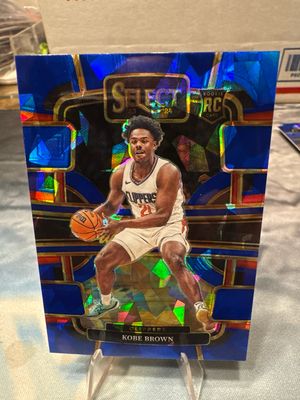 23-24 Select Basketball Kobe Brown RC Cracked Ice Prizm Los Angeles Clippers