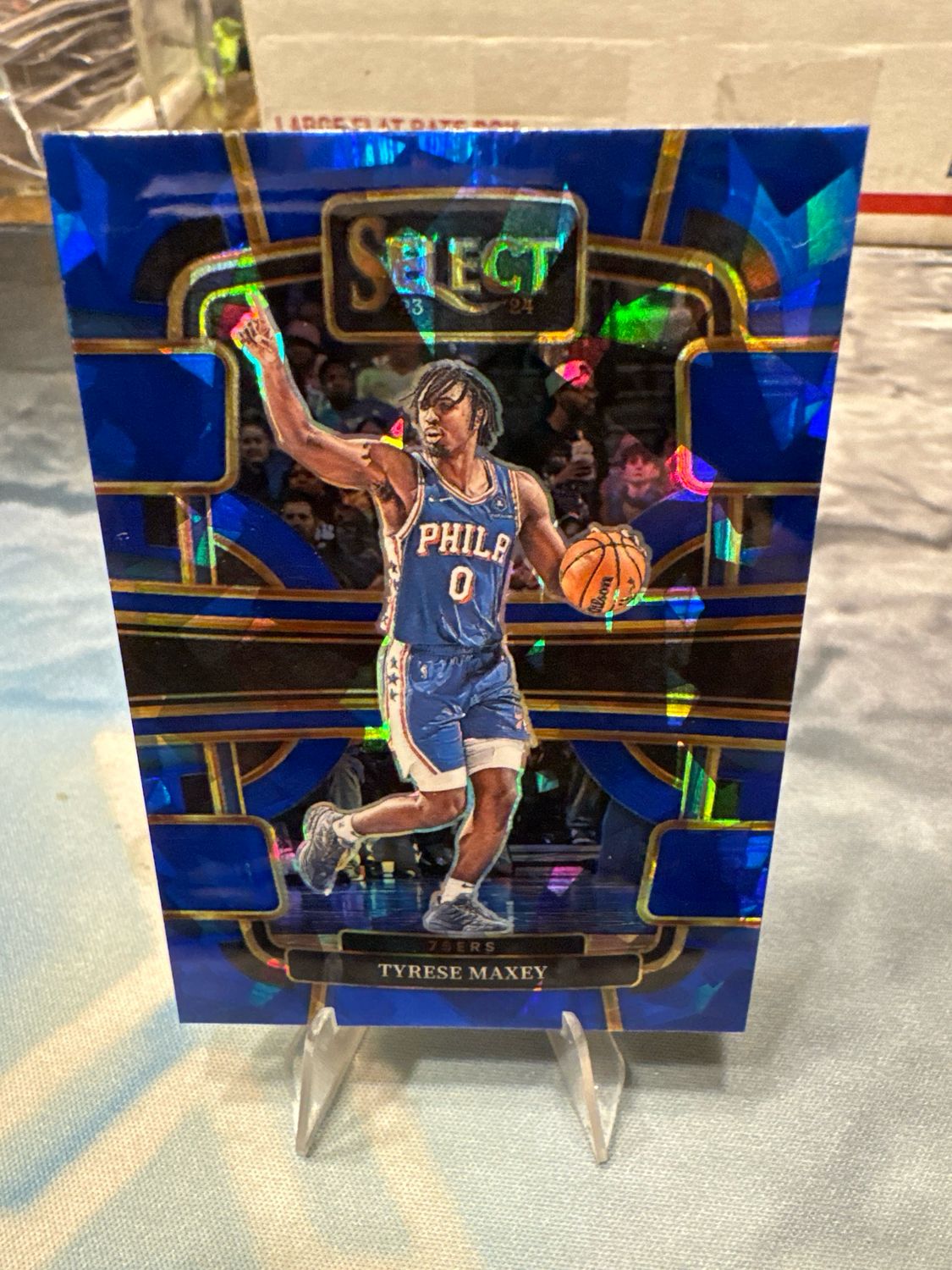 23-24 Select Basketball Tyrese Maxey Cracked Ice Prizm Philadelphia 76ers