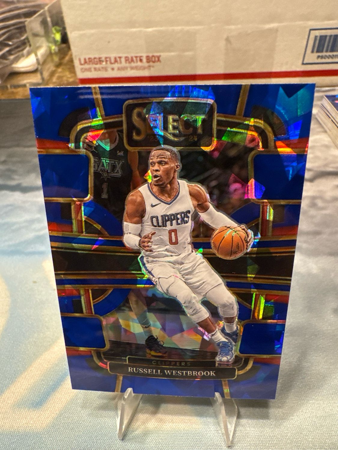 23-24 Select Basketball Russell Westbrook Cracked Ice Prizm Los Angeles Clippers
