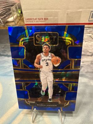 23-24 Select Basketball Keldon Johnson Cracked Ice Prizm San Antonio Spurs