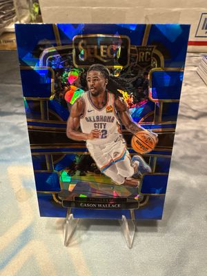23-24 Select Basketball Cason Wallace RC Cracked Ice Prizm Oklahoma City Thunder