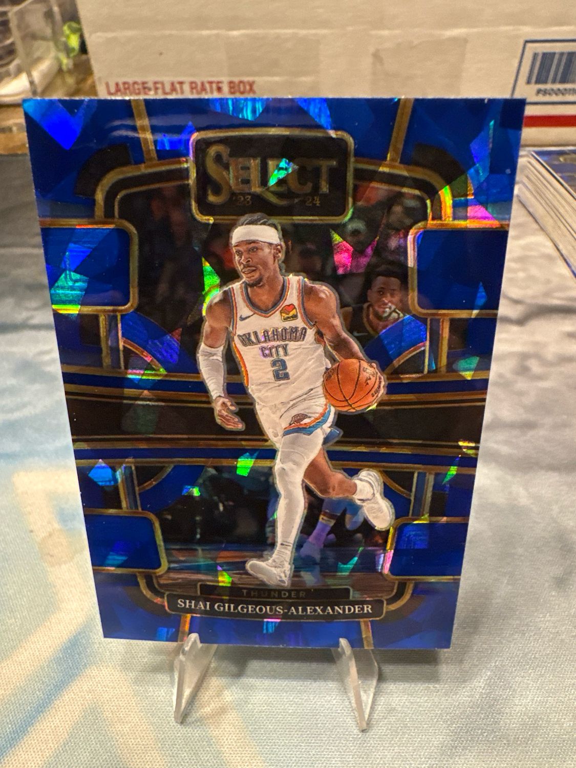 23-24 Select Basketball Shia-Gilgeous Alexander Cracked Ice Prizm Oklahoma City Thunder