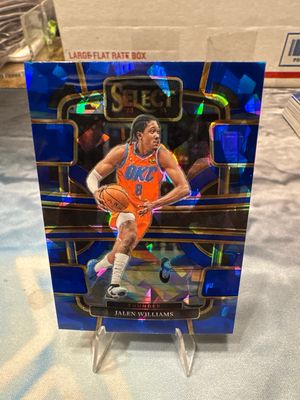 23-24 Select Basketball Jalen Williams Cracked Ice Prizm Oklahoma City Thunder