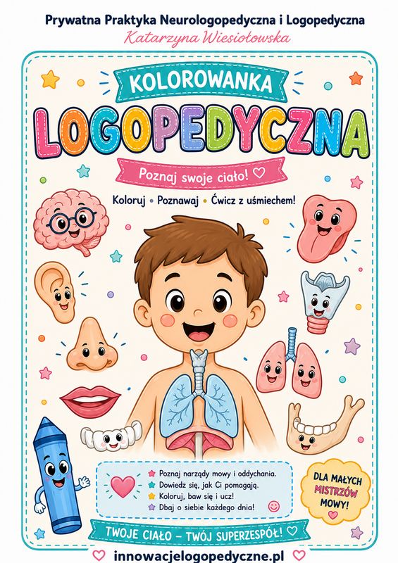 Kolorowanka logopedyczna z opisami (wersja PDF)