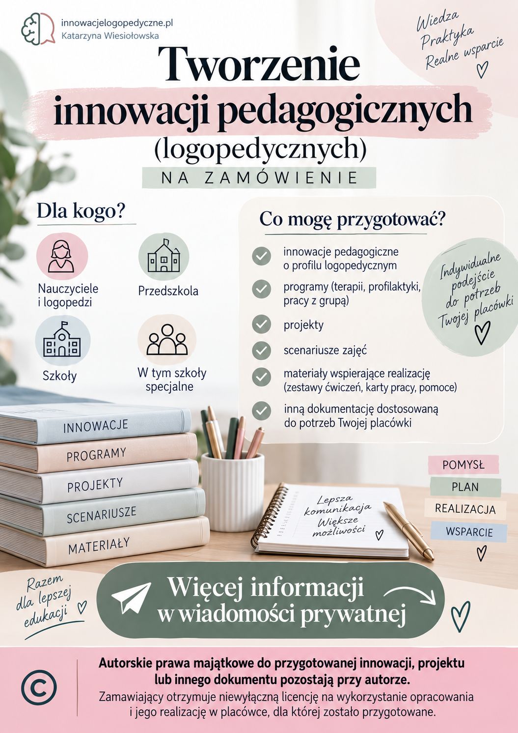 Indywidualne opracowania na zamówienie - innowacje, projekty, programy, itp. (wersja PDF)