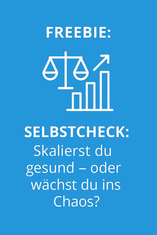 Freebie: Selbstcheck – Skalierst du gesund oder wächst du ins Chaos?