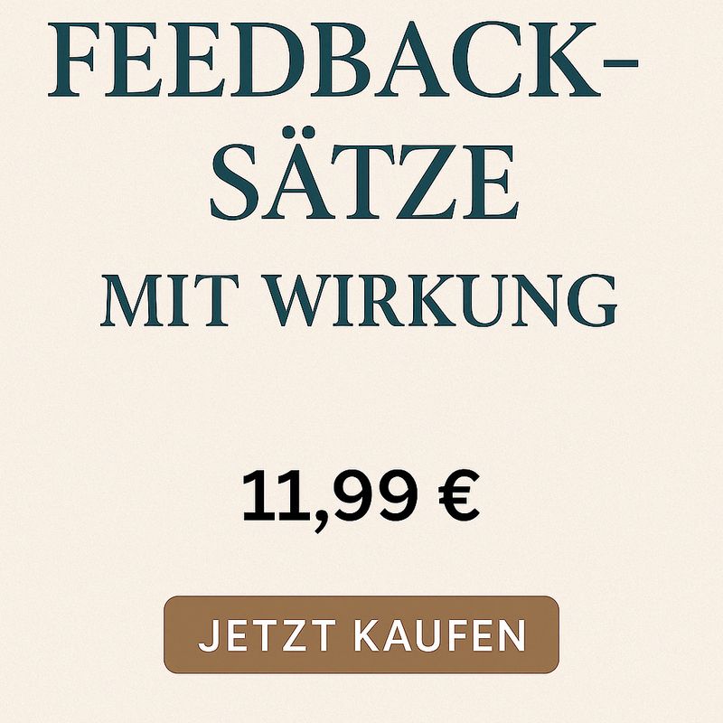 Kartenset: Feedback-Sätze mit Wirkung