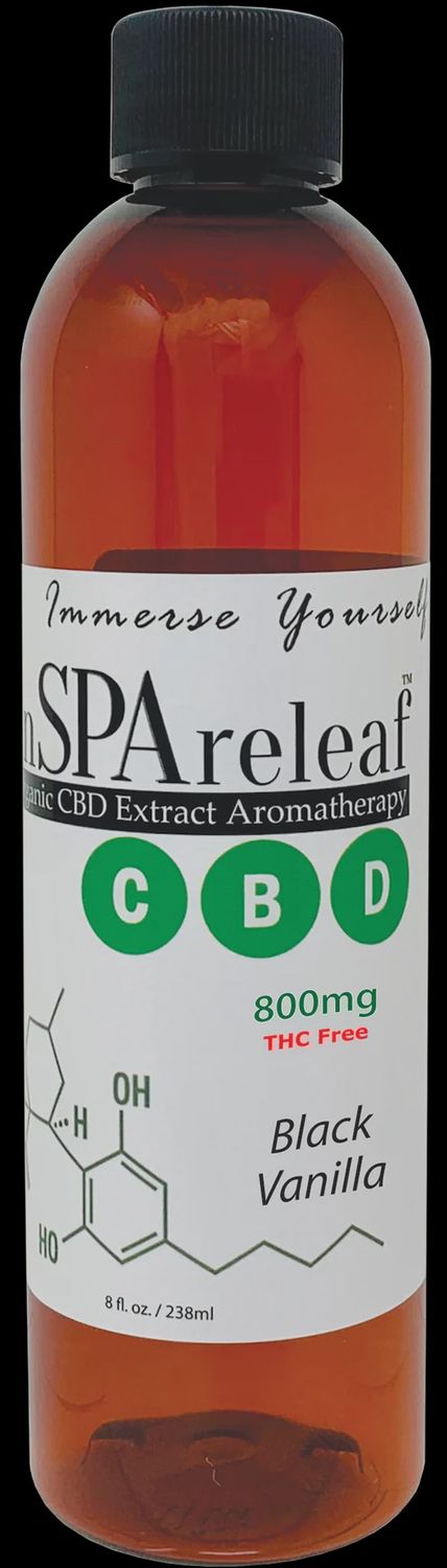 inSPAreleaf 2 oz LIQUID, Scent: BLACK VANILLA