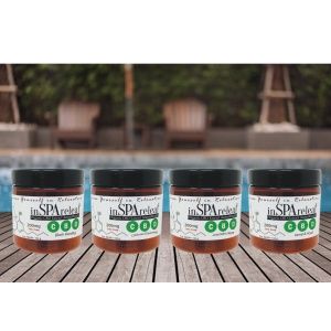 inSPAreleaf 4 oz CRYSTAL, Scent: BLACK VANILLA