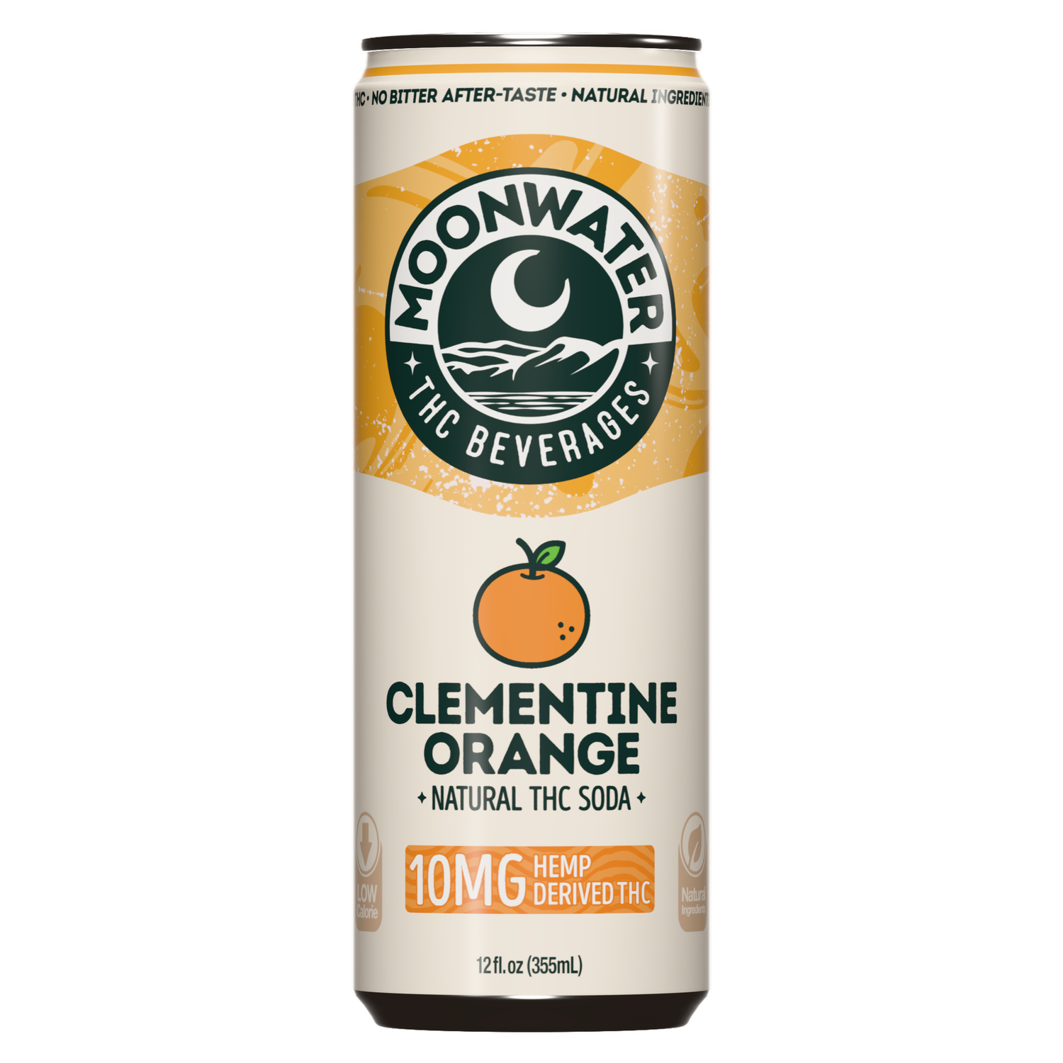 Moonwater Beverages (Single Can), Dose: 10mg, Flavor: Clementine Orange