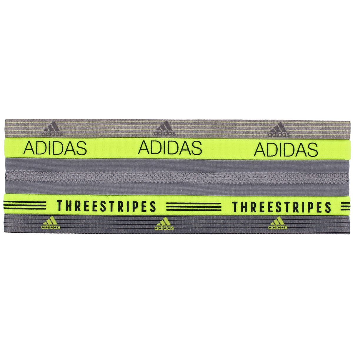 ADIDAS 5PK CREATOR PLUS HAIRBAND, Color: GRAY/NEON