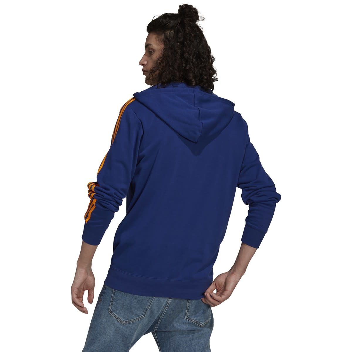 REAL MADRID 21/22 3-STRIPES FULL-ZIP HOODIE (BLUE)