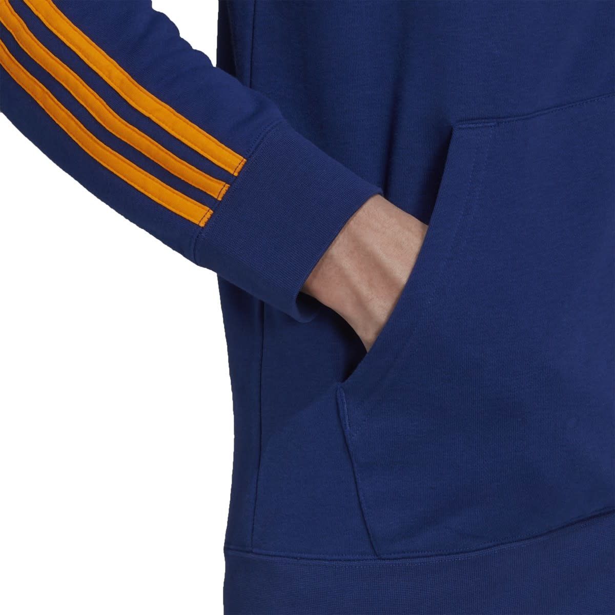 REAL MADRID 21/22 3-STRIPES FULL-ZIP HOODIE (BLUE)