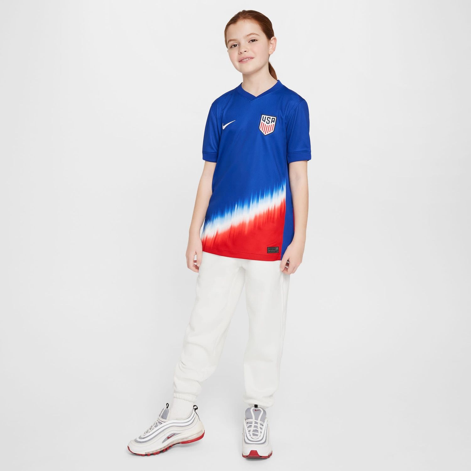 USA 2024 USMNT AWAY JERSEY YOUTH (BLUE/RED)