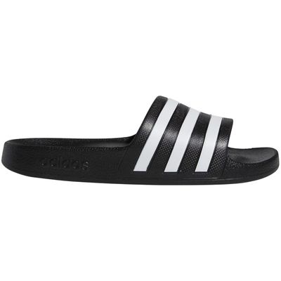 ADILETTE AQUA SANDALS (BLACK/WHITE)