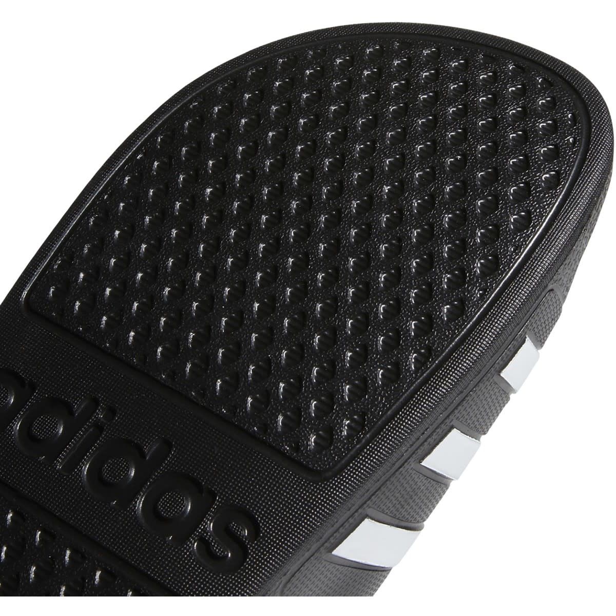 ADILETTE AQUA SANDALS (BLACK/WHITE)