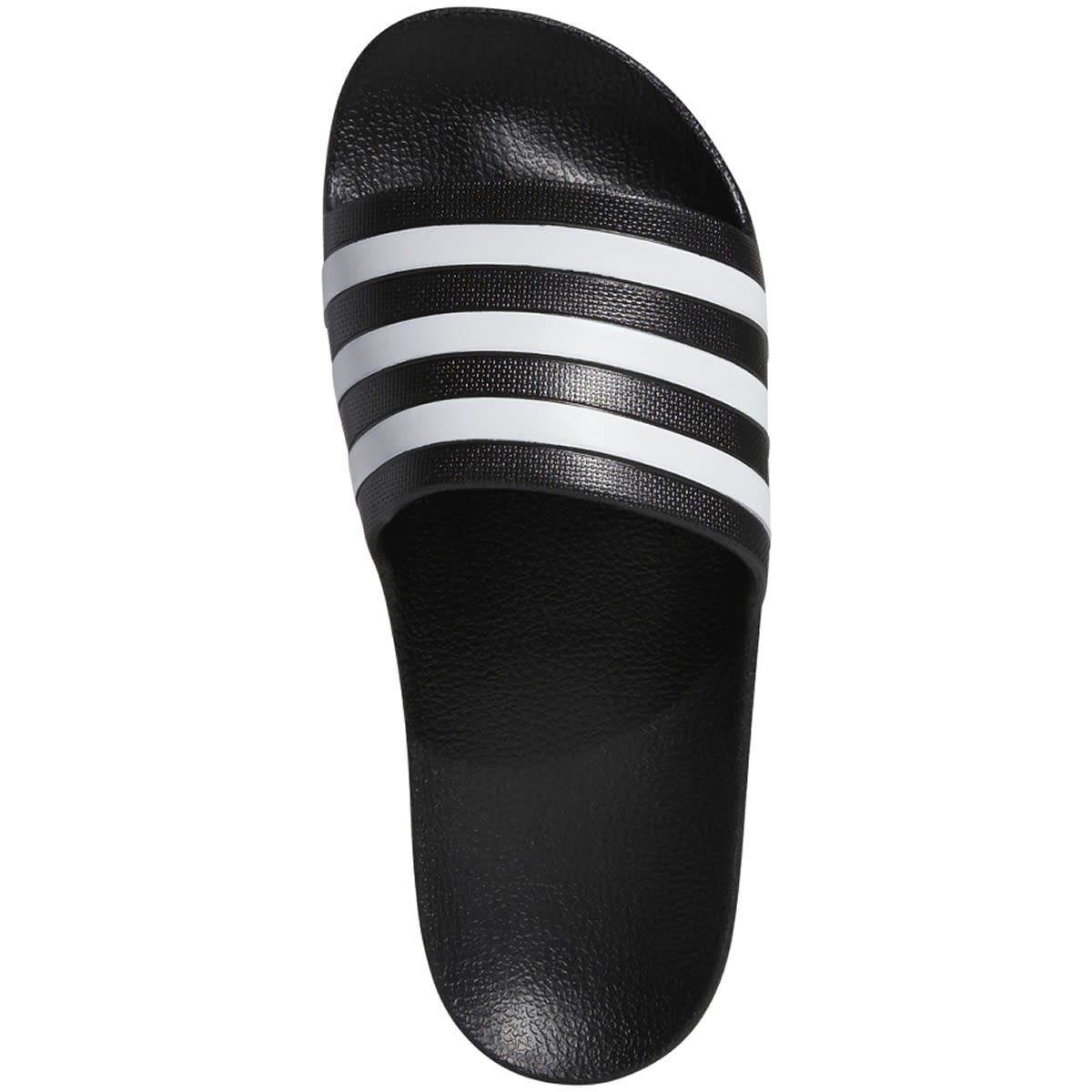 ADILETTE AQUA SANDALS (BLACK/WHITE)