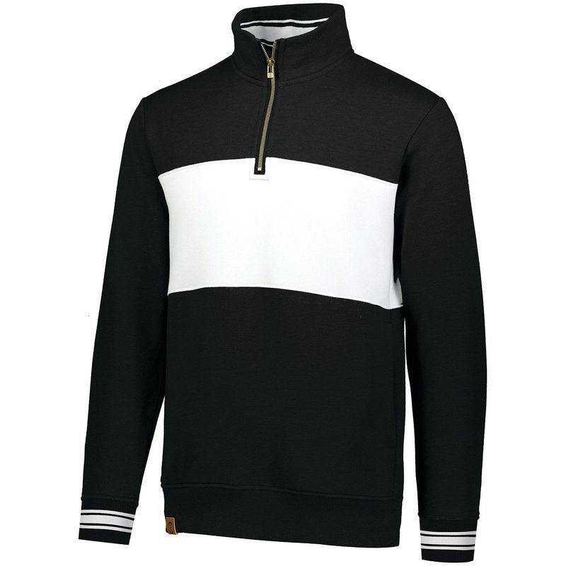IVY LEAGUE PULLOVER 1/4 ZIP (SALINE) (BLACK/WHITE)