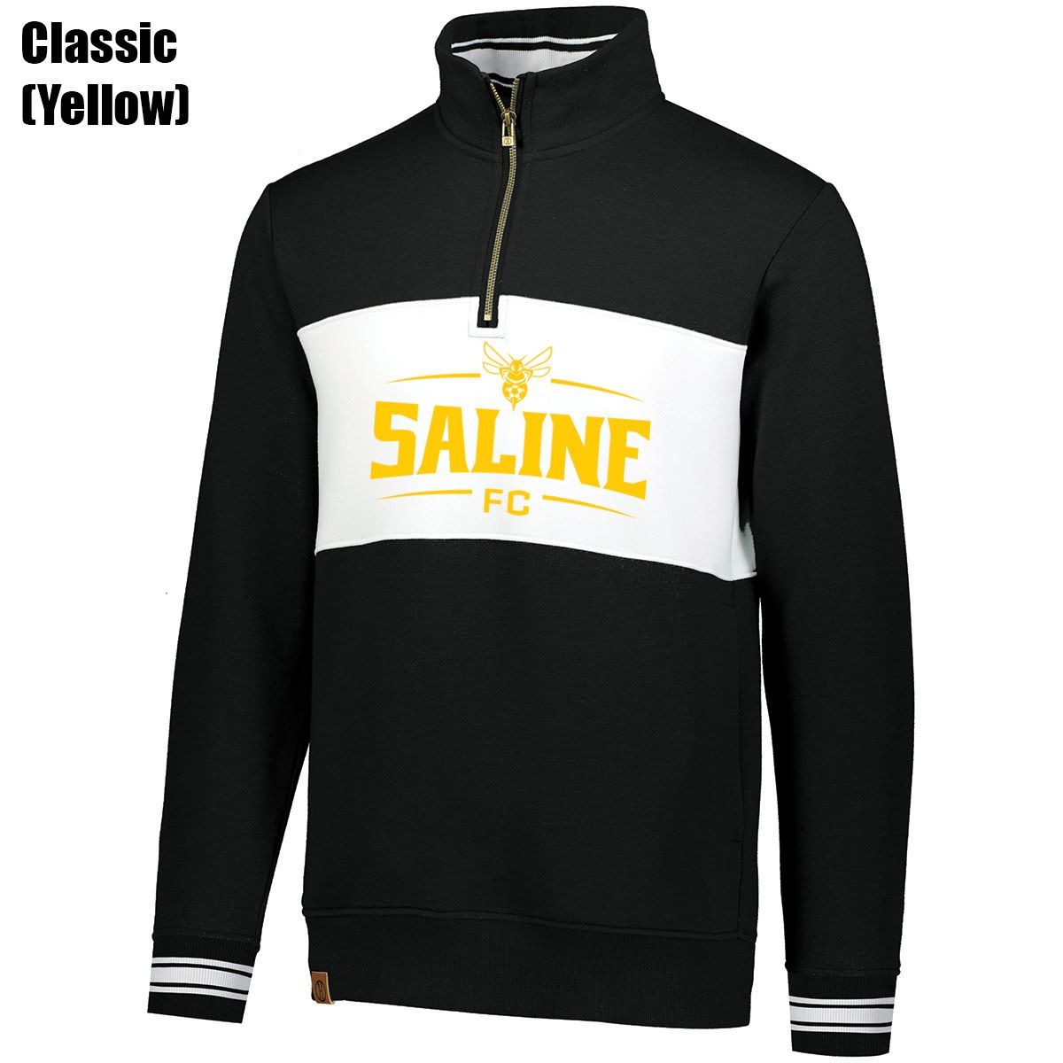IVY LEAGUE PULLOVER 1/4 ZIP (SALINE) (BLACK/WHITE)