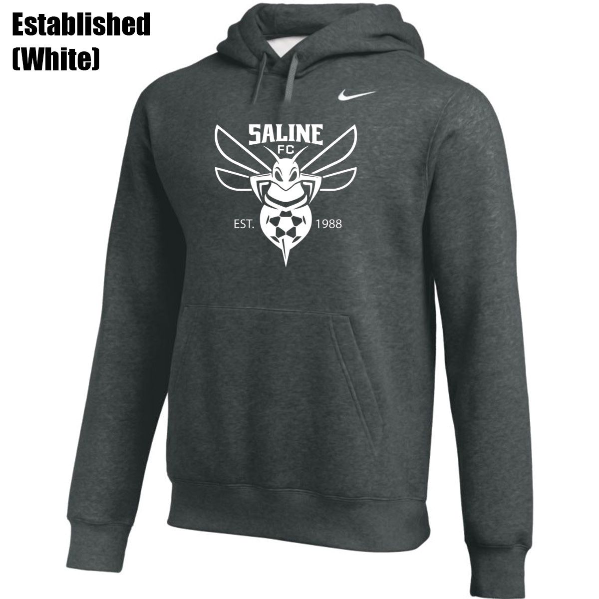CLUB HOODIE YOUTH (SALINE) (DARK GRAY)