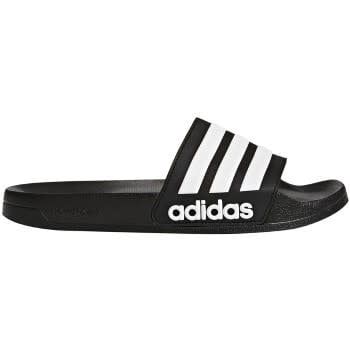 ADILETTE SHOWER SANDALS (BLACK/WHITE)