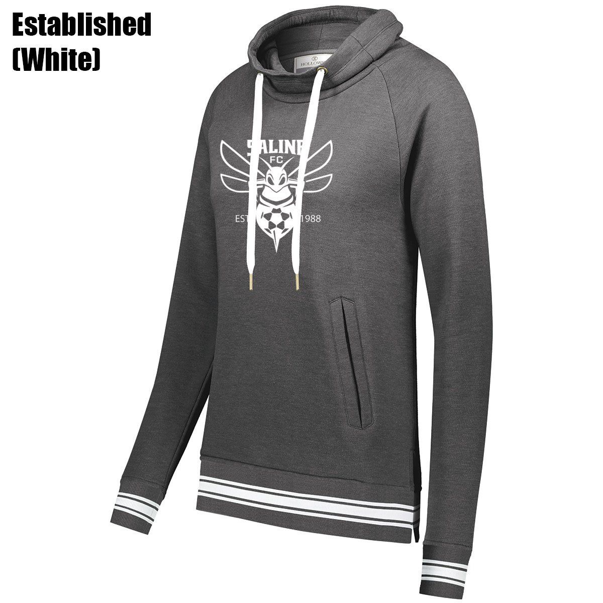 IVY LEAGUE FUNNEL NECK SWEATSHIRT WOMEN (SALINE) (GRAY)