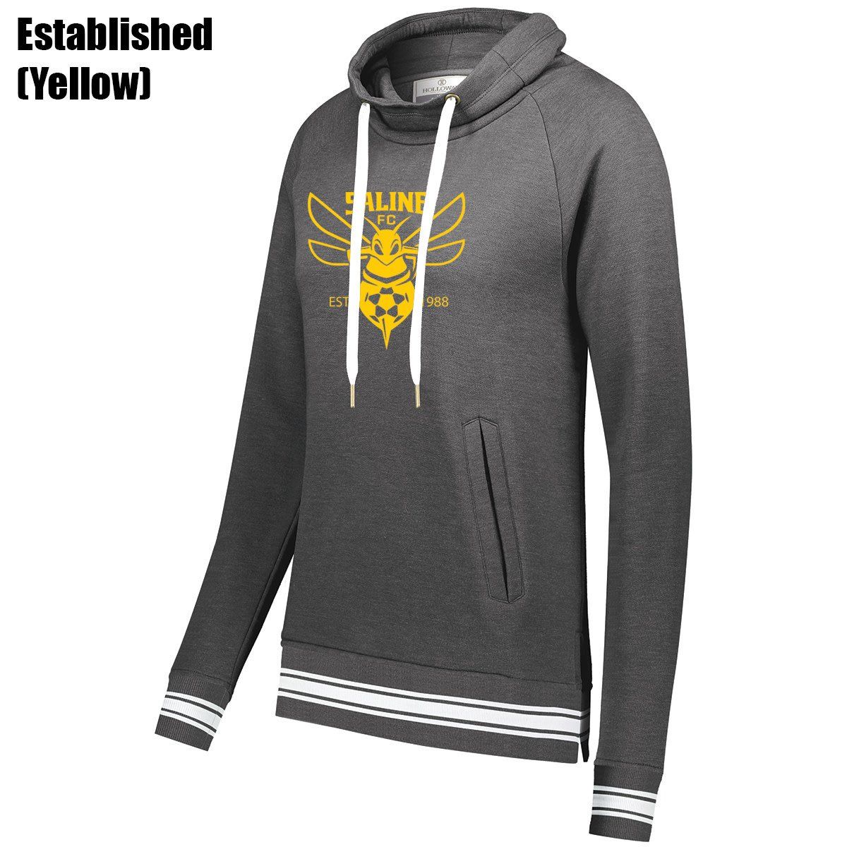 IVY LEAGUE FUNNEL NECK SWEATSHIRT WOMEN (SALINE) (GRAY)