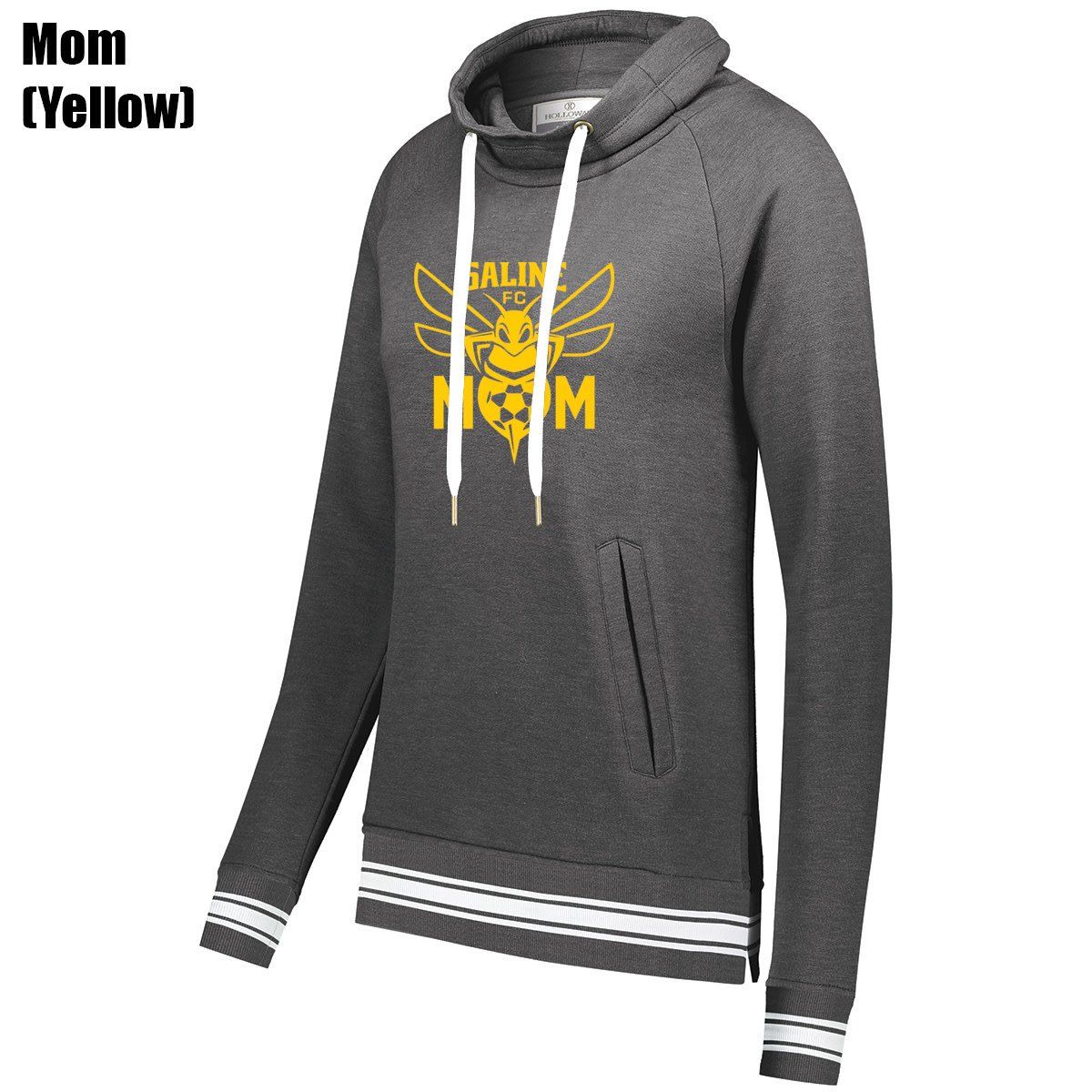 IVY LEAGUE FUNNEL NECK SWEATSHIRT WOMEN (SALINE) (GRAY)