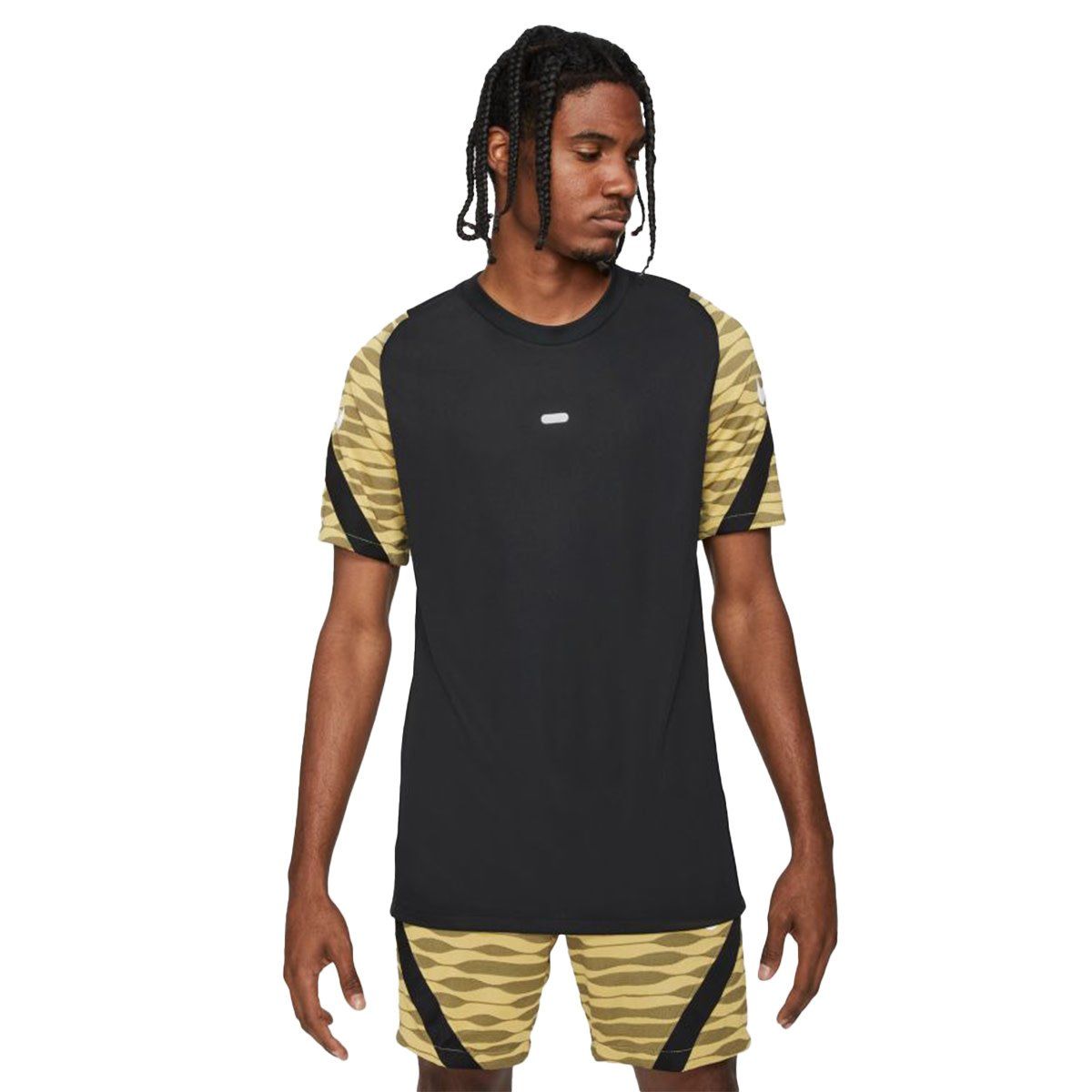 DRI-FIT STRIKE SS TOP (BLACK/GOLD)