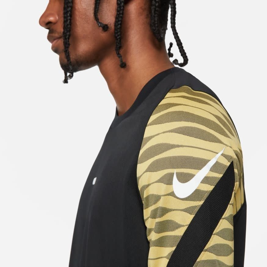 DRI-FIT STRIKE SS TOP (BLACK/GOLD)