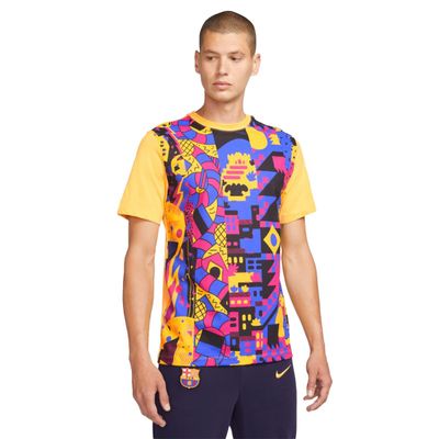 FC BARCELONA 21/22 VOICE TEE (YELLOW/RED/BLUE)