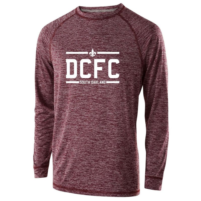 ELECTRIFY L/S YOUTH TEE (DCFC) (MAROON)