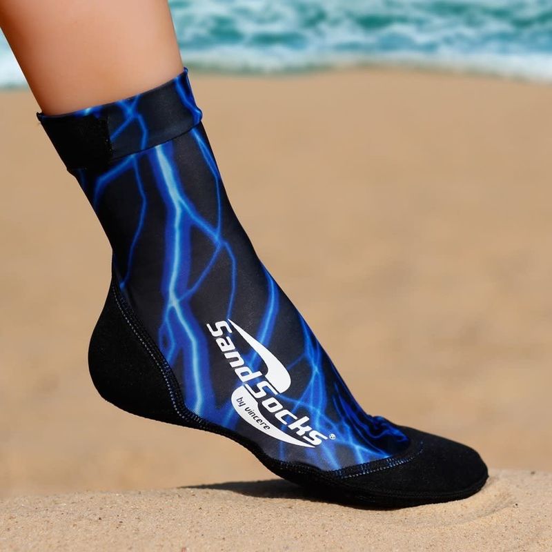 SAND SOCKS (BLACK/BLUE)
